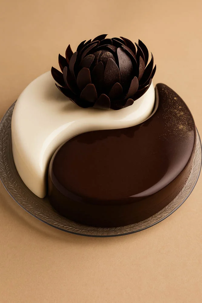 Black & White Harmony Cake